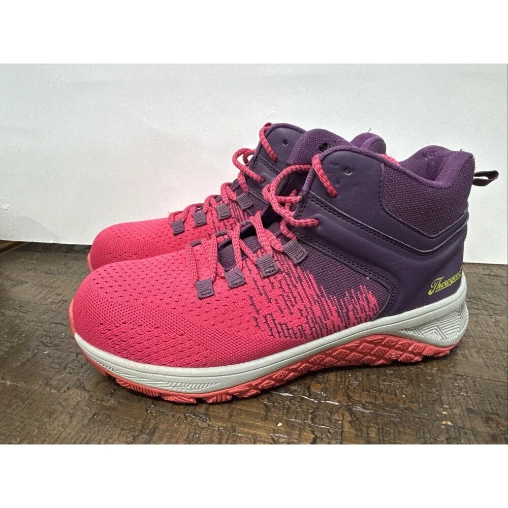 Thorogood AST Low Pink Purple Composite Toe Work Boots Shoe Womens 11
